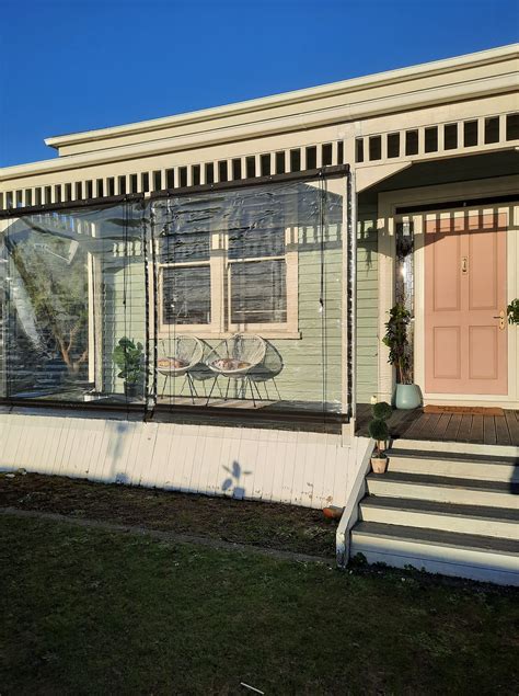 Outdoor Patio Blinds – Clear with Black Trim - DIY Online