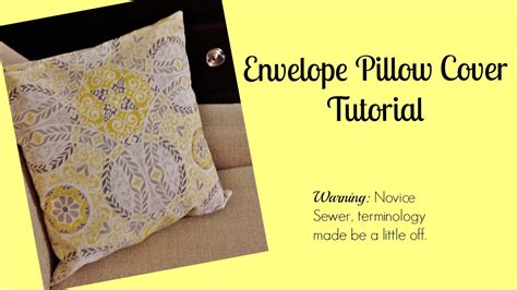 Envelope Pillow Cover Tutorial Youtube