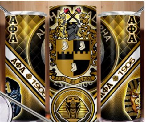 Alpha Phi Alpha Fraternity Stainless Steel Tumbler 20 Oz Etsy