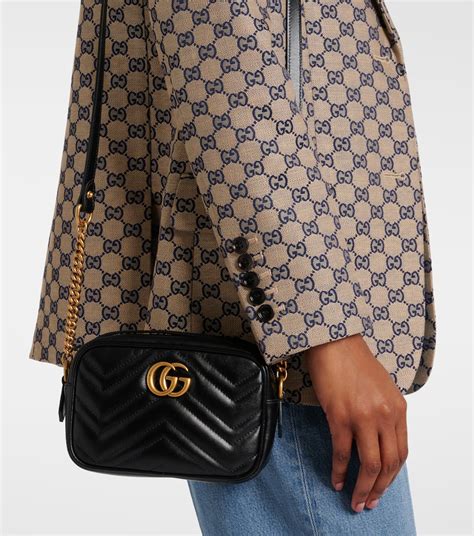 Gg Marmont Mini Matelassé Leather Crossbody Bag Gucci