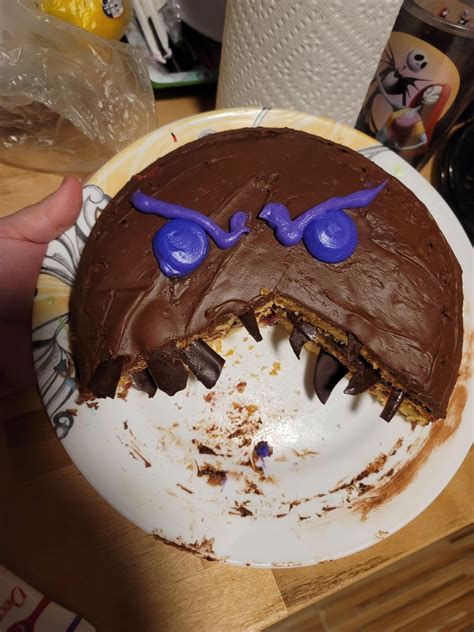 Saw Cursed Hedgehog Cake Heres My Cakxolotl Angry At Us For Its