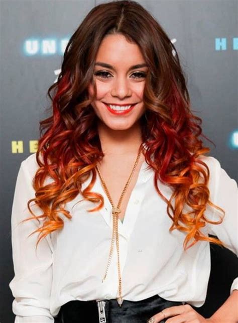 2014 Vanessa Hudgens' Hair Styles: Ombre Long Curly Hairstyles ...