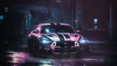 Neon Mustang Wallpapers Top Free Neon Mustang Backgrounds