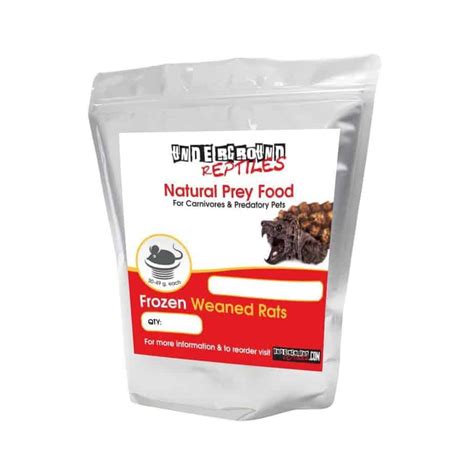 Frozen Weaned Crawler Rats For Sale Underground Reptiles