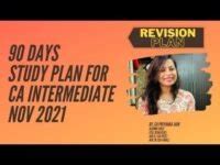 Days Study Plan For Ca Intermediate Chartered Team