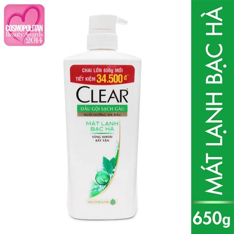 Nơi bán Dầu gội Clear mát lạnh bạc hà 650g chính hãng giá rẻ nhất