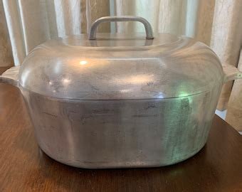 Wagner Ware Magnalite Sidney 8 Quart Roaster With Trivet And Self