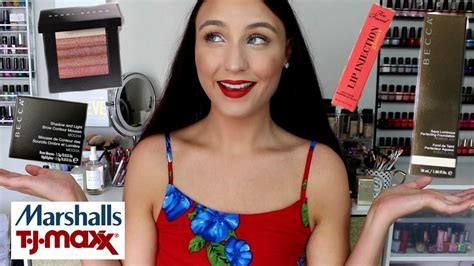 MARSHALLS TJ MAXX HAUL BECCA TOO FACED STILA KVD MORE YouTube