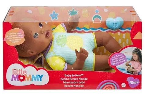 Boneca Little Mommy Recém Nascido Negra Gtk56 Mattel Frete Grátis