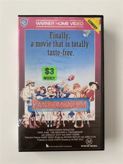 PANDEMONIUM VHS WARNER Bros Video Big Box Ex Rental Tape Horror