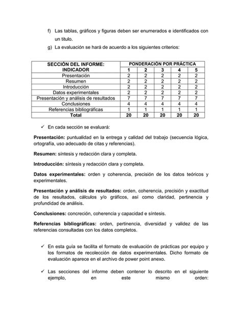 Normas y recomendaciones para la elaboración de informes de laboratorio