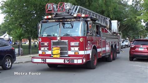 Chicago Fire Dept Truck 53 Responding YouTube