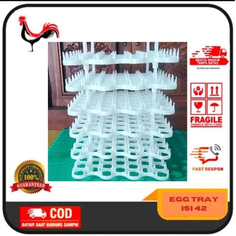 Jual EGGTRAY EGG TRAY RAK TELUR PENETASAN KAPASITAS ISI 42 BUTIR TELUR