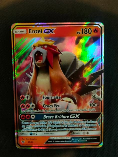 Carte Pokemon Entei Gx L Gendes Brillantes Fran Ais Fr Rare Kaufen