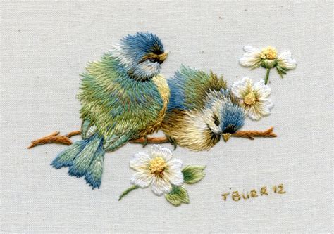 Needle Painting Embroidery Birds Joy Design Studio