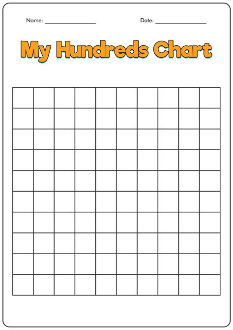 12 Best Images Of Blank Kindergarten Numbers 1 100 Worksheets Blank