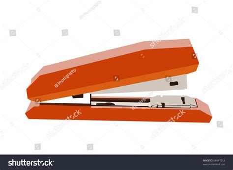 Red Stapler Isolated On White Background Stock Illustration 66847258 ...