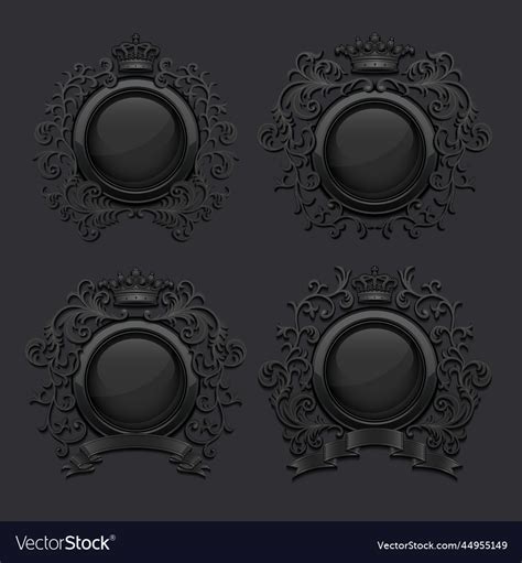 Coat of arms set Royalty Free Vector Image - VectorStock