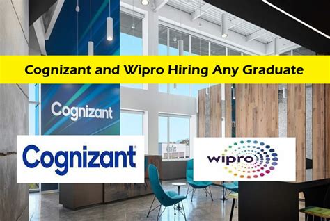 Cognizant And Wipro Hiring Any Graduate For Various Roles Dont Miss