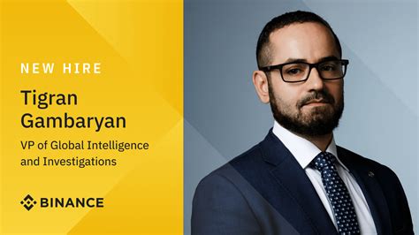 Former IRS CI Special Agent Tigran Gambaryan Joins Binance As VP Of