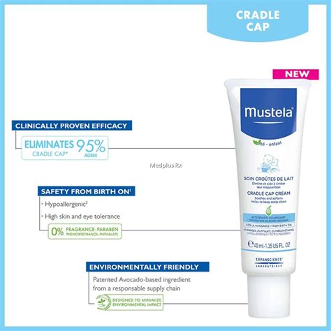 Mustela Cradle Cap Cream 40ml Exp 062021