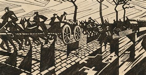 The Road From Arras To Bapaume By Christopher R W Nevinson Artvee