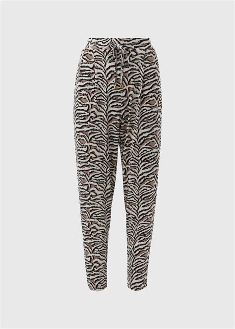 Brown Animal Print Harem Trousers Matalan