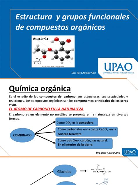 Estructura y Grupos Funcionales de Compuestos Orgánicos | PDF ...