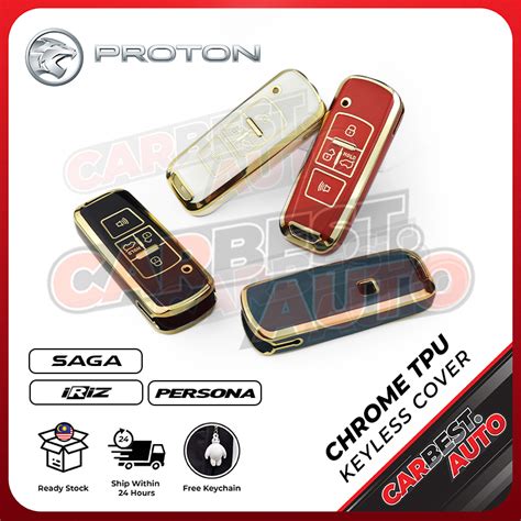 Proton Saga Premium S Persona Iriz Tpu Rainbow Chrome Car Key