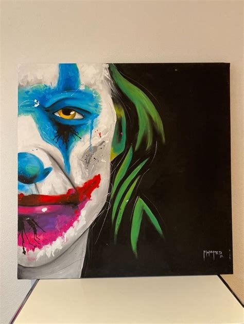 JOKER Acryl Auf Leinwand Kaufen Auf Ricardo