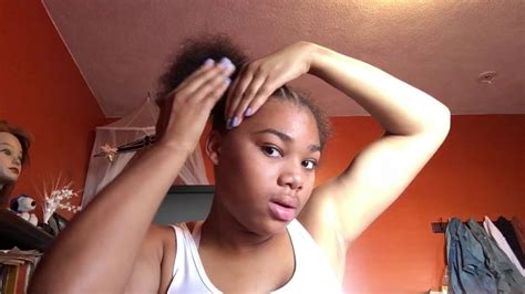 How To Do Cute Two Puffs On Short Natural Hair Youtube