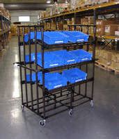 Warehouse Picking Carts provide 750 lb capacity.