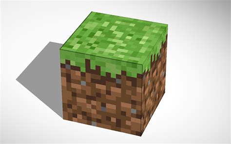 3D design Minecraft Dirt Block - Tinkercad