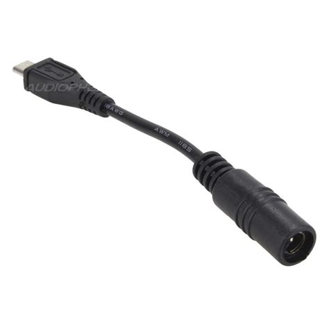 Adapter Female Jack Dc Mm To Male Micro Usb Awg Mm Cm