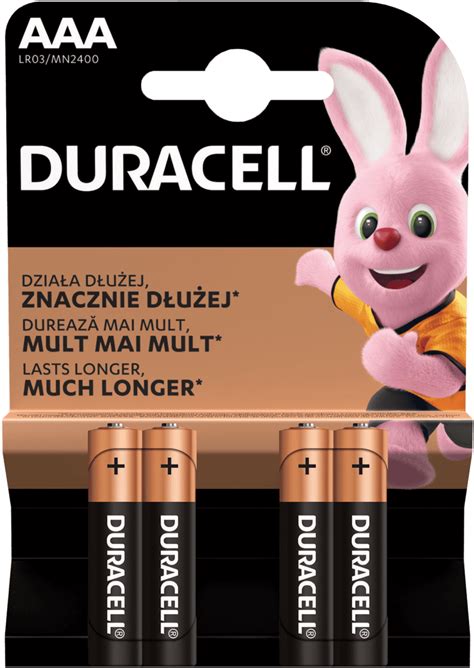 Duracell Алкални батерии ААA, 4 бр. Пазарувай трайно изгодно онлайн