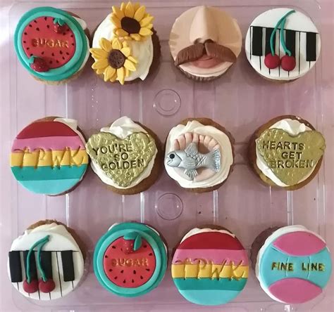 Harry Styles Birthday Themed Party Cake Cupcakes Bakery Cookies Pastel