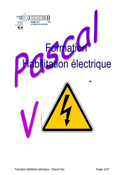 Pdf Formation Habilitation Lectrique Saint Erembert Formation