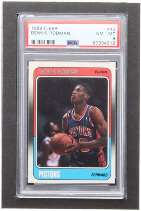 Dennis Rodman Fleer Rc Psa Pristine Auction