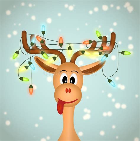 Funny Reindeer Stock Illustrations Funny Reindeer Stock