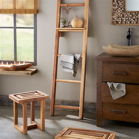 Teak Wood Bathroom Accessories Rispa