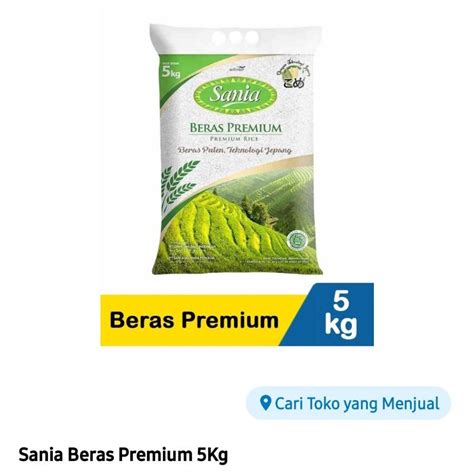 Jual Beras Sania Premium 5 Kg Beras Larisst 5Kg Beras Ramos