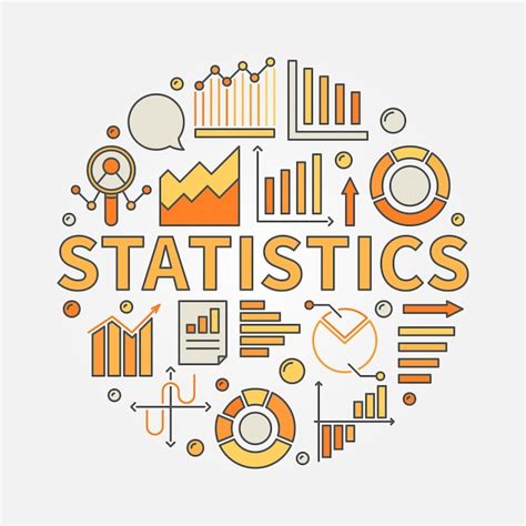 Premium Vector Statistics Vector Concept Round Colored Illustration