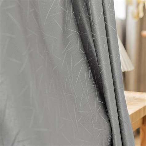 Metallic Fusion Luxury Jacquard Silver Grey Blackout Curtain