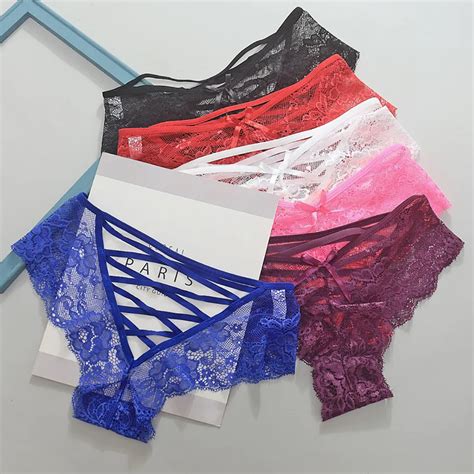 Sexy Lace Panties Women Fashion Cozy Lingerie Tempting Briefs High Quality Womens Underpant Low