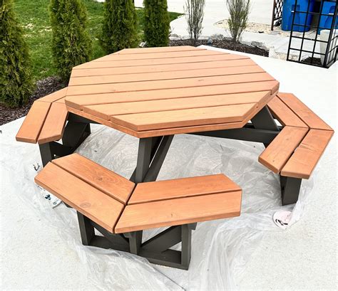 Octagon Picnic Table Octagon Picnic Table Plans For Sale