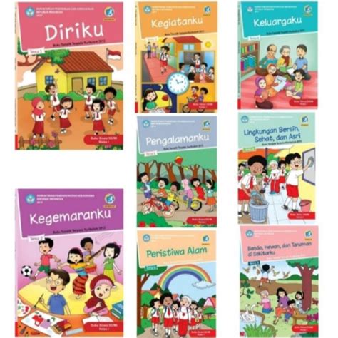 Jual Buku Tematik Sd Kelas 1 Tema 12345678 Kementerian Shopee Indonesia