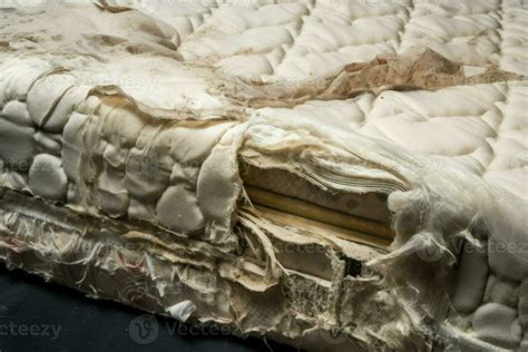 Torn damaged mattress. Generate Ai 23440546 Stock Photo at Vecteezy