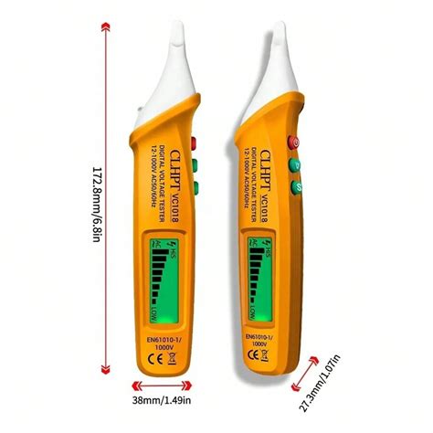 Aneng Non Contact LCD Digital Voltage Tester 12v 1000v شي إن