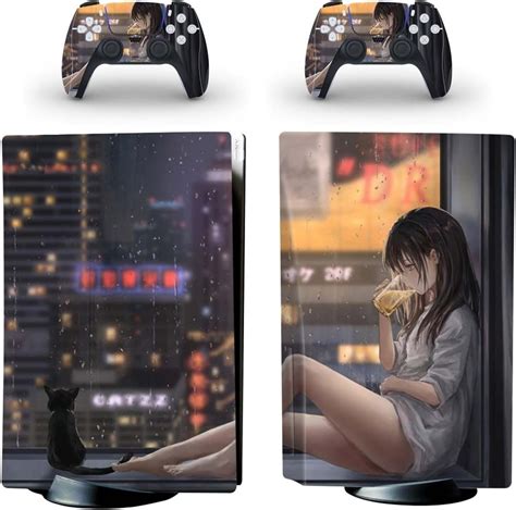 FXCON For PS5 Skin Disc Edition Anime Console And Controller Vinyl