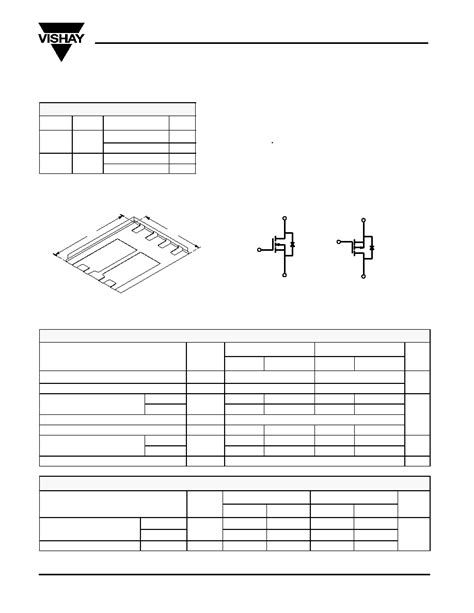 Si Dp Datasheet Pages Vishay N And P Channel V D S Mosfet